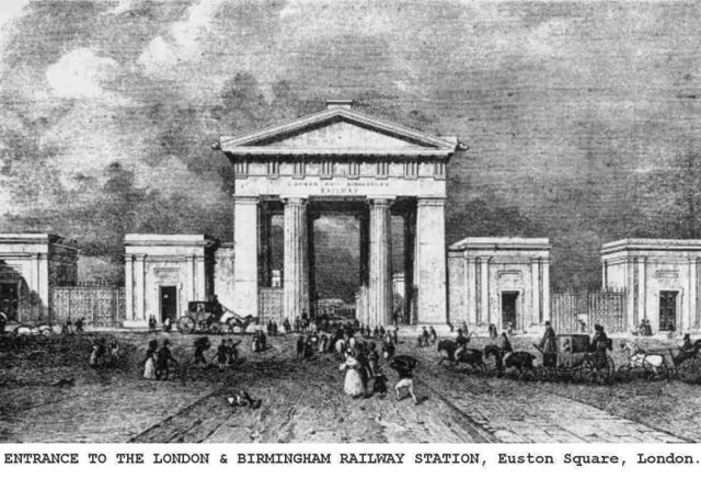 The arch in 1851. Author: Samuel Sidney