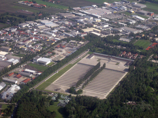 Dachau concentration camp memorial site today. Author: Christos Vittoratos – CC BY-SA 3.0