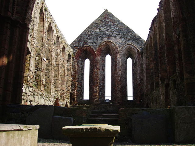 View of the chancel with its raised floor. The cathedral is named for St. German of Man, a Celtic missionary who lived c. 410 to 474. Author: Gregory J Kingsley – CC BY-SA 3.0