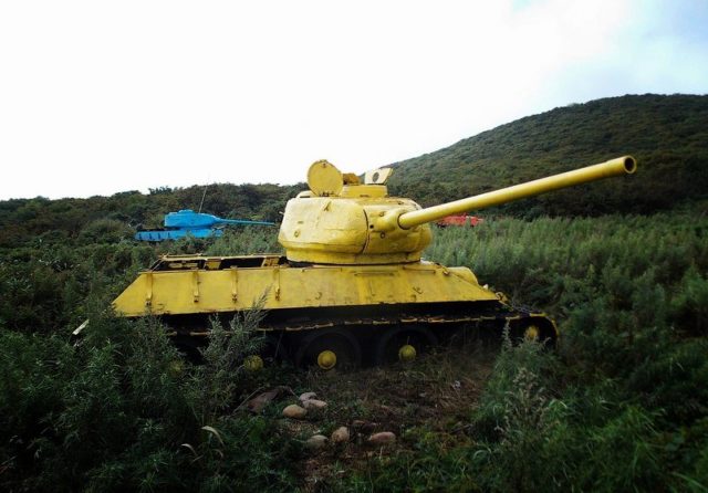In 2013, the tanks were painted bright colors ©KFSS