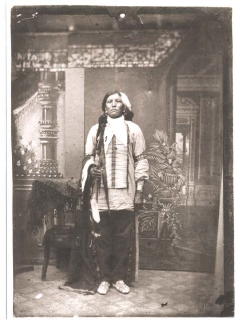 Alleged photo of Crazy Horse. Author: Unknown
