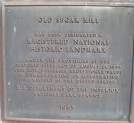 National Historic Landmark plaque.