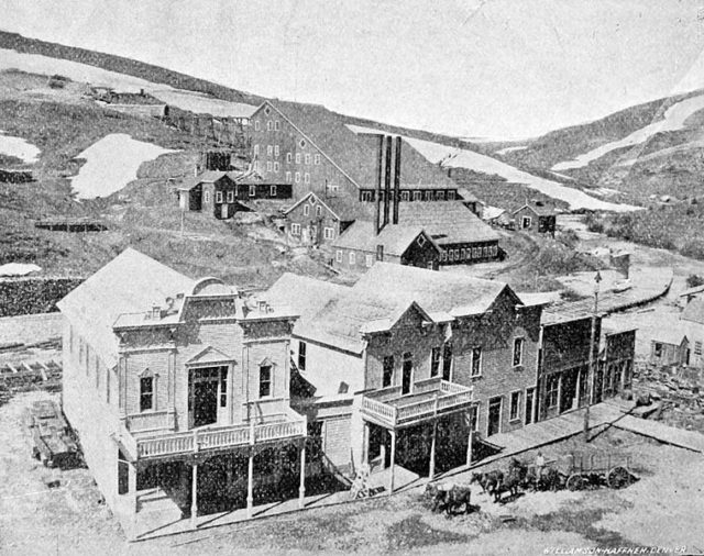 Some of the buildings in the city.