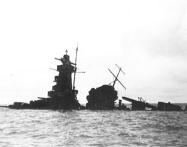 Graf Spee wreck in 1940