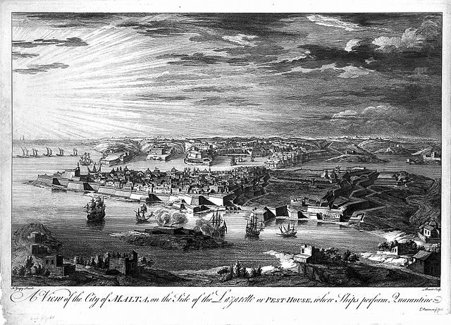 A view of Manoel Island in 1720