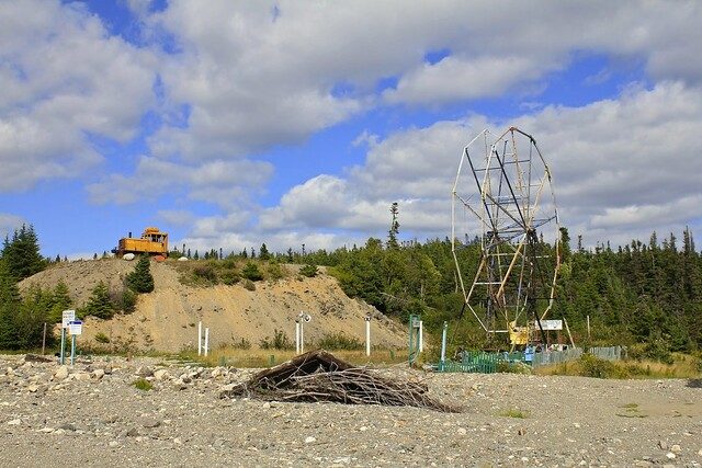 The abandoned remains of the Ferris Wheel and a demolished locomotive after the devastating Hurricane Igor in 2010 – Author: Zippo S – CC BY 2.0