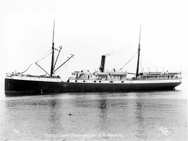 Seitenansicht der SS Valencia.