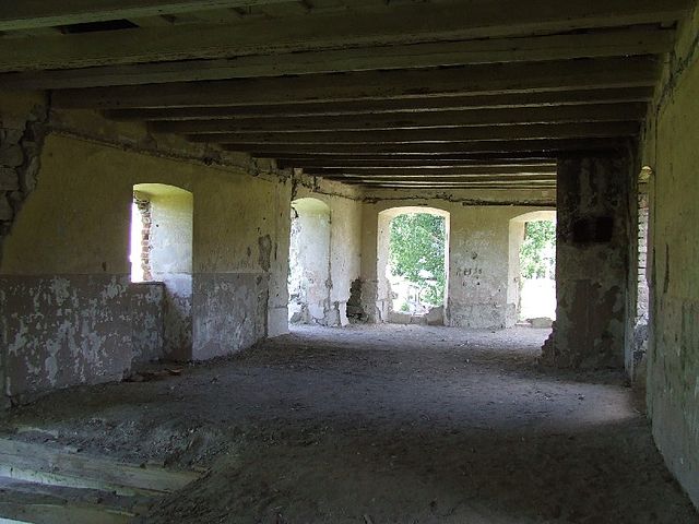 The interior of another building