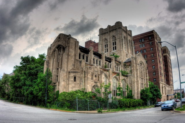Exterior view of the City Methodist Church. Author: Kevin Key Photography | Facebook @slworking