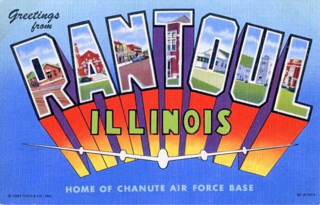 Army Air Forces – Postcard – Chanute Air Force Base 1943