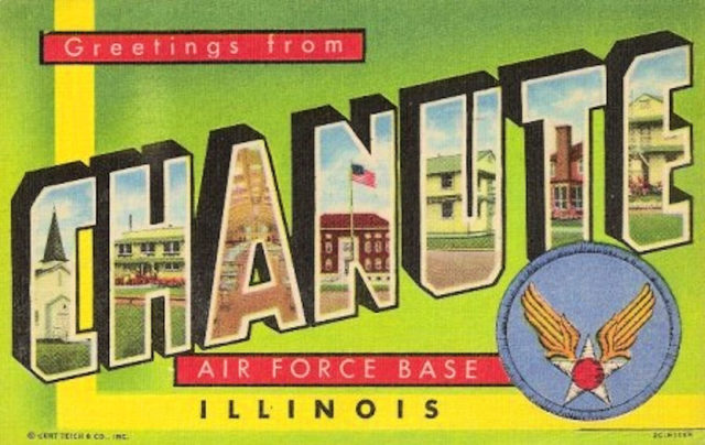 Chanute Air Force Base – 1950s postcard