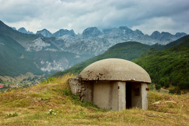 Bunker in Albanian Alps. By jahmaica