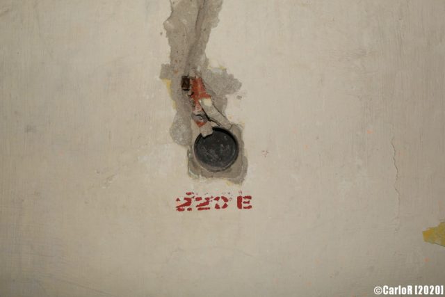 Electrical input with Russian voltage indications. (Photo Credit: CarloR)