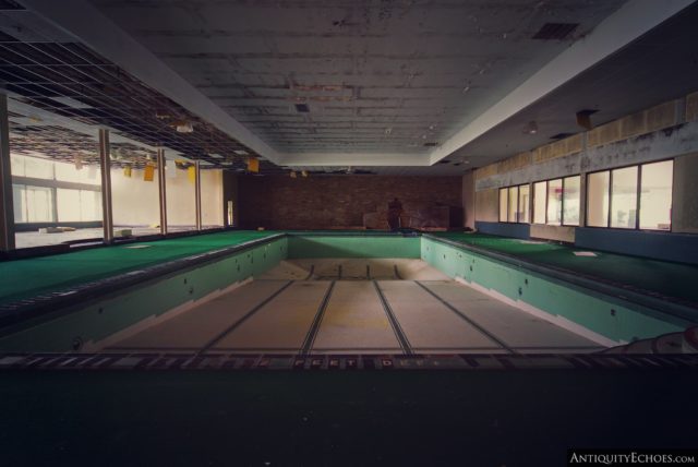 Empty indoor pool