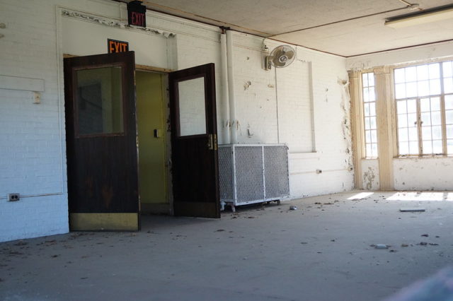 double doors inside Fairfield Hospital