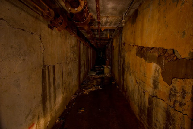 Underground tunnel at Grossinger's Resort
