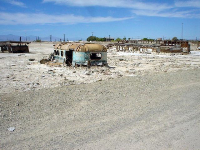 Abandoned homes at Salton Sea 
