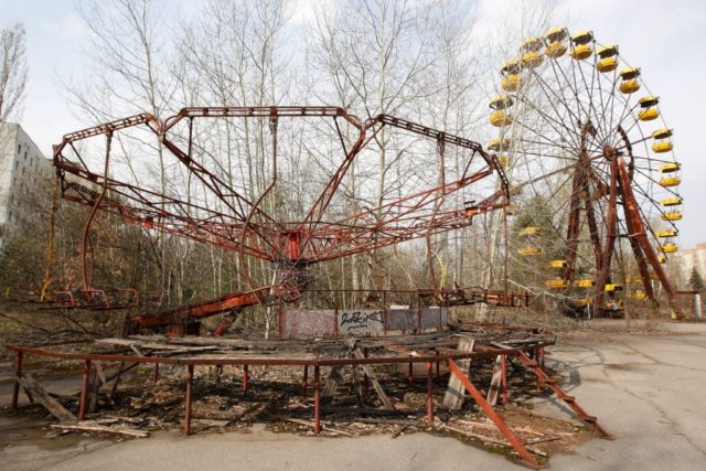Abandoned amusement park at Pripyat
