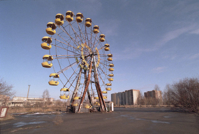 Abandoned Ferris wheel at Pripyat