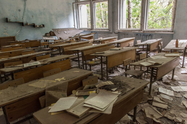 Abandoned school in Pripyat