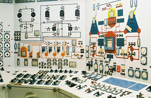 Nuclear reactor control room onboard the NS Savannah