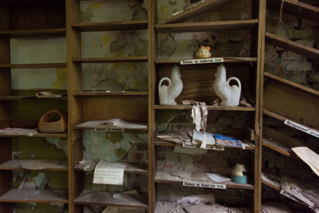 Shelves in Pripyat 