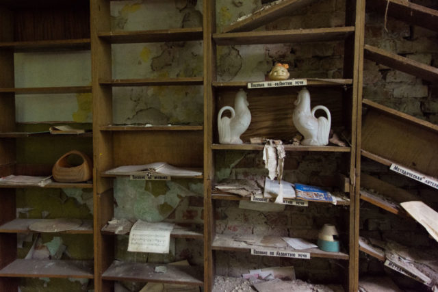Shelves in Pripyat