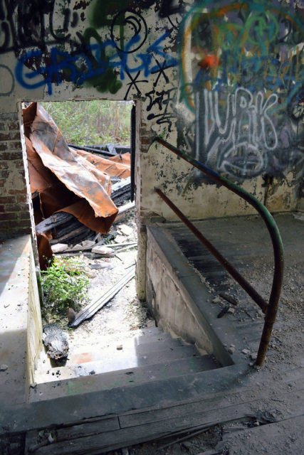 Steps leading outside