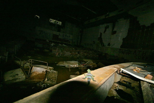 Dark room in the Buckner Building