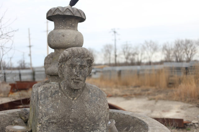 Statue at Cementland