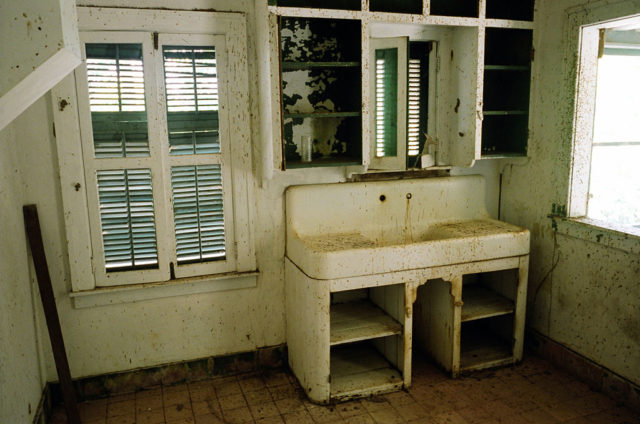 Sink in an abandoned home