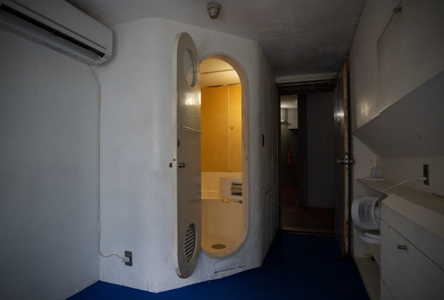 View of a room in the Nakagin Capsule Tower