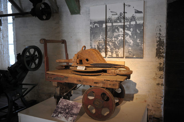 Display of old machinery