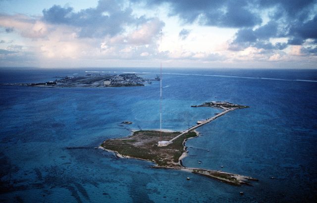 Johnston Atoll aerial view.  