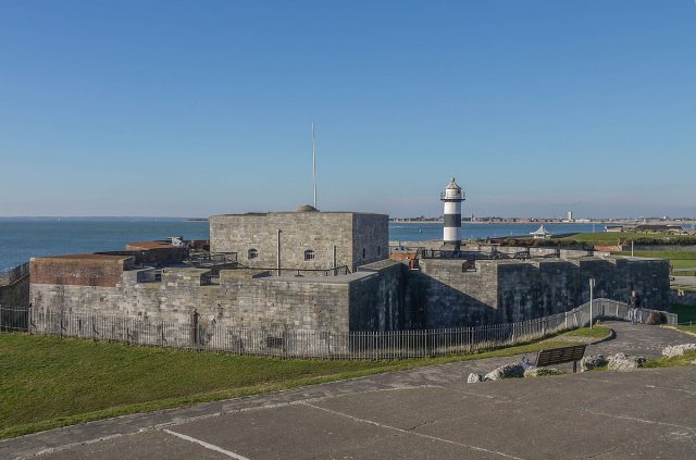 Photo of Southsea Castle taken while standing on the eastern of the wing bastions.Author: Geni GFDL CC-BY-SA