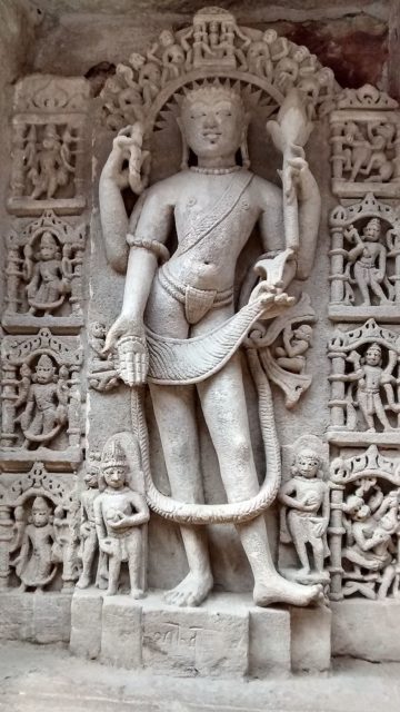 One of the sculptures of Vishnu. Author: Anurag choubisa CC BY-SA 4.0
