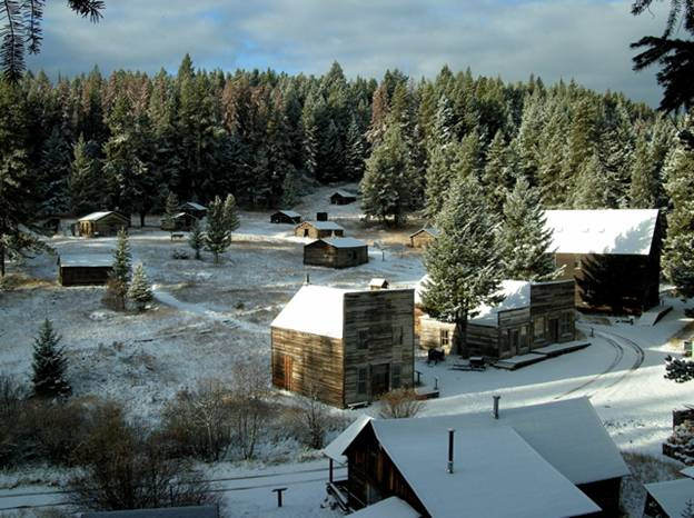 Winter in Garnet, Montana. Author: mypubliclands CC BY 2.0