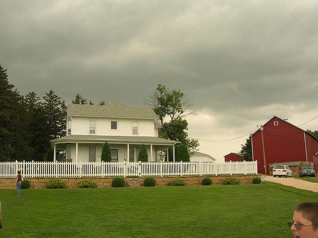 A house on a farm.