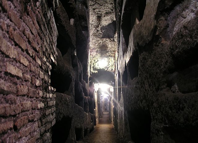 Catacombs of Domitilla.Author:Dnalor 01 CC BY-SA 3.0
