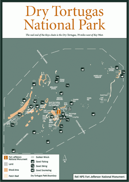 Dry Tortugas overview map