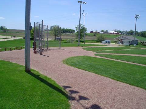 This photo shows the field as seen from the bleachers that Kevin Costner’s character Ray Kinsella built at the beginning of the movie. Author: Jesster79 CC BY-SA 3.0
