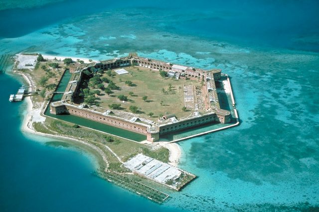 Fort Jefferson in the Dry Tortugas National Park
