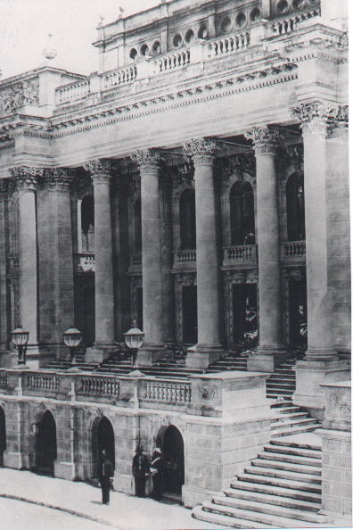 The façade of the Opera House.