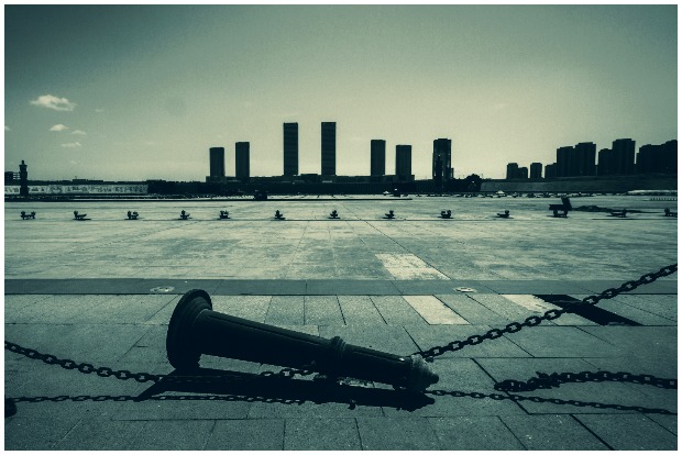 Distant view on Kangbashi District from Ordos, China’s largest ghost city Photo Credit