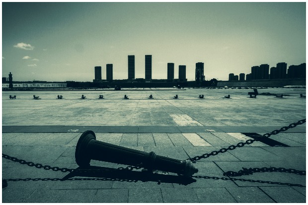 Distant view on Kangbashi District from Ordos, China’s largest ghost city Photo Credit 