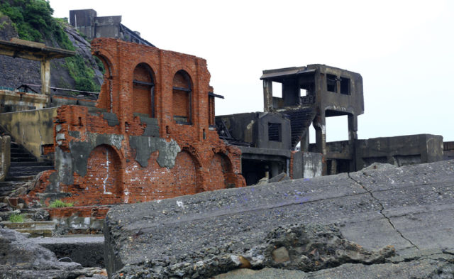 Gunkanjima also known as Hashima or Battleship Island in Nagasaki Japan, is former coal mining island. It was closed in 1974 due to the closure of the mine.