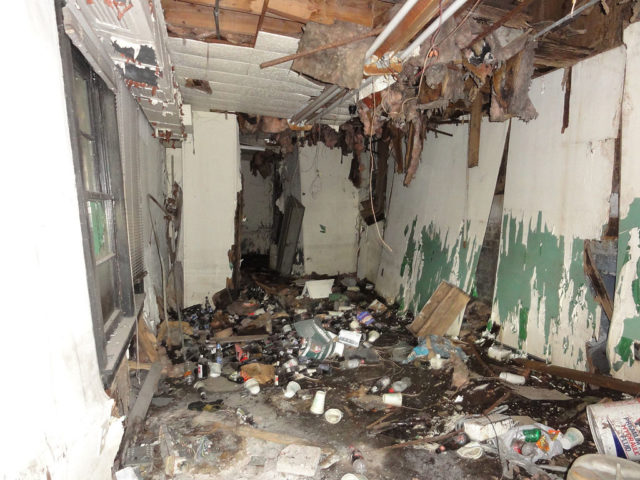 Interior of the Dixie Brewery, New Orleans. Ruined in the Hurricane Katrina levee failure disaster almost 5 years earlier. Bart Everson, CC BY 2.0