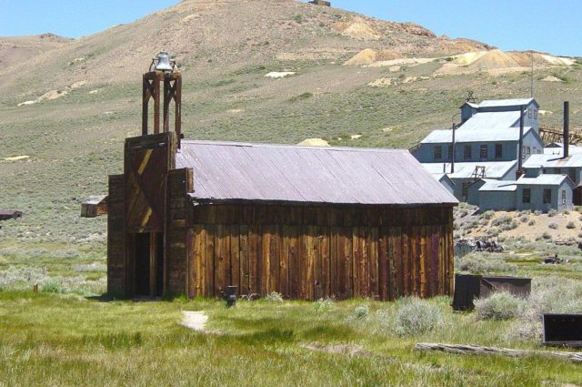 Firehouse in Bodie, California. Author: Daniel Mayer CC BY-SA 3.0