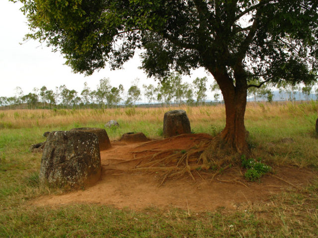 Plane of jars – Site 3. Author: masterplaan CC BY 2.0