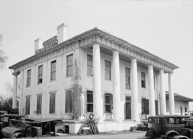 Rear view of the Drish house.